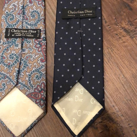 Christian DIOR 100% Silk Men’s Tie - Picture 4 of 4